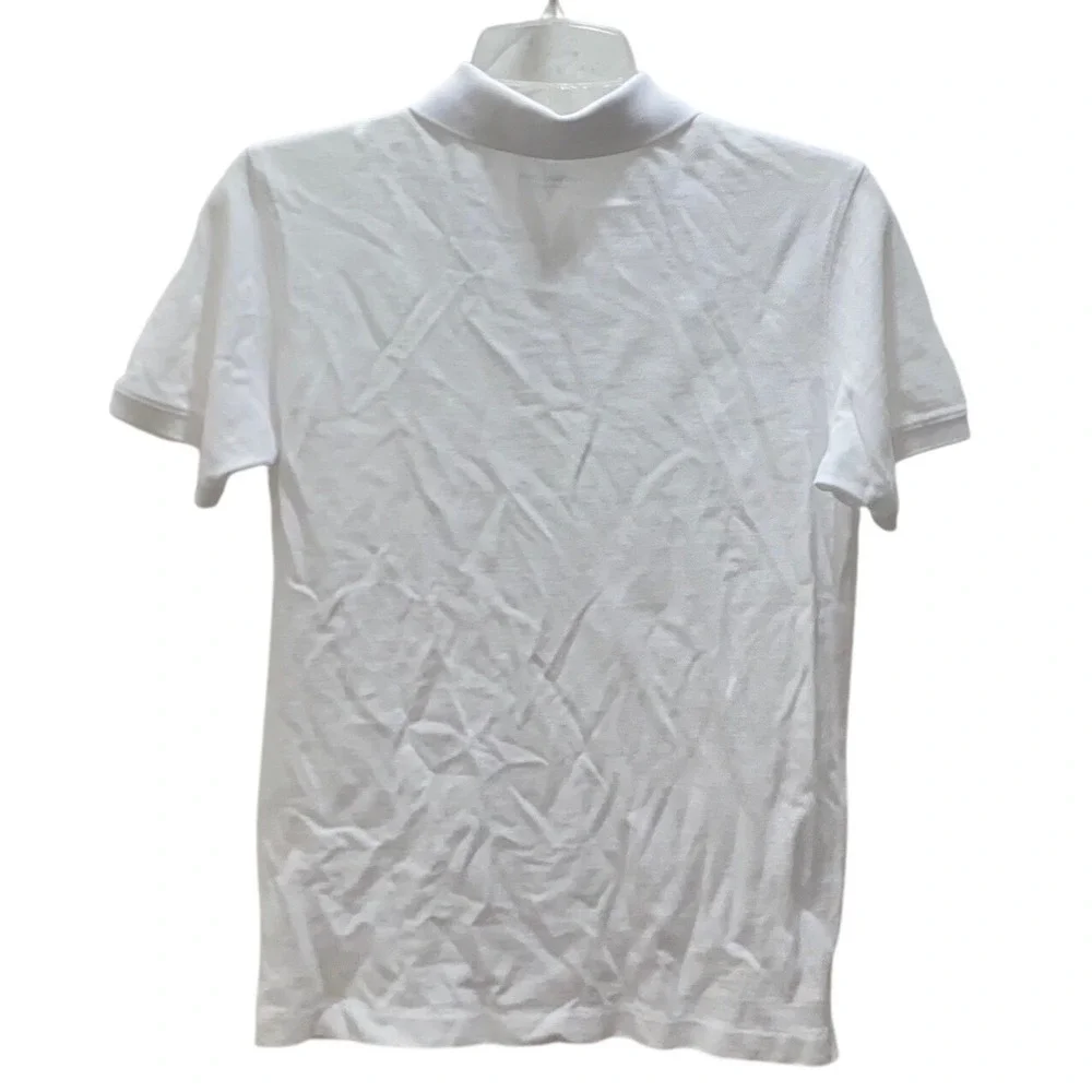 Vineyard Vines Boy White Cotton Pique Short Sleeve Whale Logo Polo Shirt L 16-18